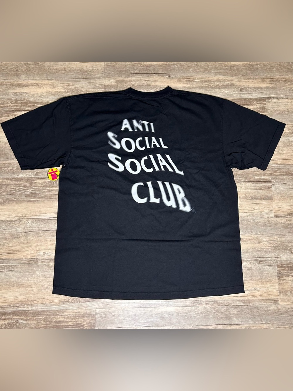 Anti Social Social Club “Blame Premium”Black Tee with Distorted White Logo